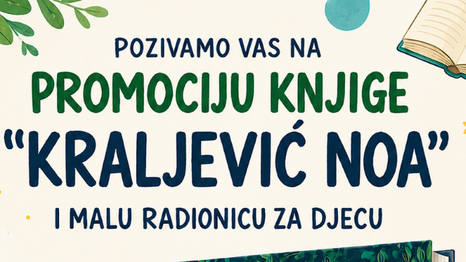 Knjižnica Belišće organizira promociju slikovnice „Kraljević Noa“