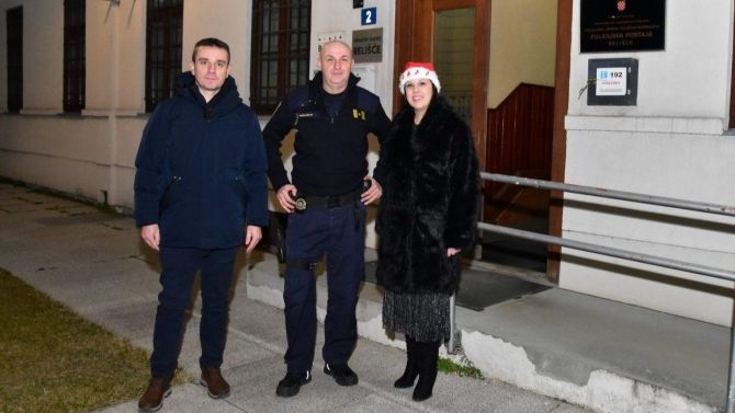 Gradonačelnica Ivana Jerbić obišla dežurne službe u novogodišnjoj noći