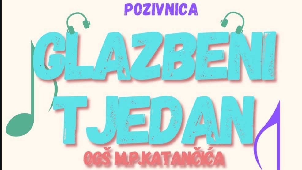 Glazbeni tjedan je pred vratima!
