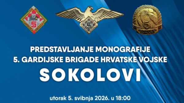 Predstavljanje monografije 5. gardijske brigade HV - Sokolovi